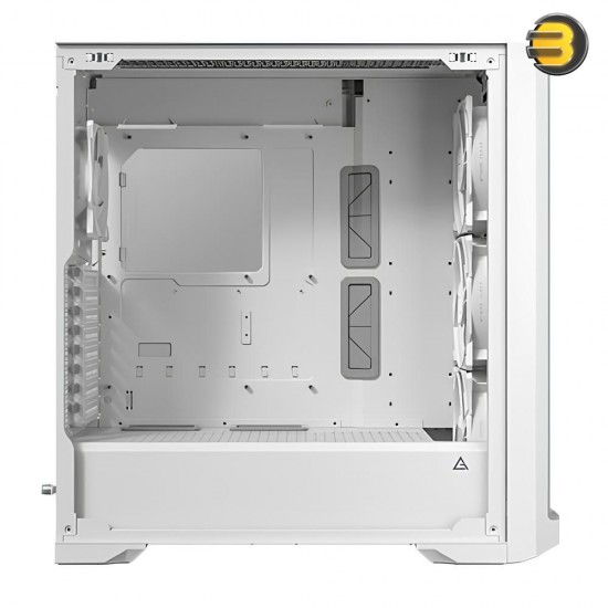 Antec Performance 1 FT WHITE — RTX 40 Series GPU Support, Temp. Display, 4 x Storm T3 PWM Fans, Type-C, Dual TG Side Panels, Removable Top Fan/Radiator Bracket, Mesh Front Panel, Full-Tower E-ATX PC Case