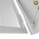 Antec Performance 1 FT WHITE — RTX 40 Series GPU Support, Temp. Display, 4 x Storm T3 PWM Fans, Type-C, Dual TG Side Panels, Removable Top Fan/Radiator Bracket, Mesh Front Panel, Full-Tower E-ATX PC Case