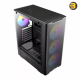 Antec VX310 ARGB Mid-Tower Gaming Case with 4x120mm Pre-installed ARGB Fans + Atom V650 650W 80+ Bronze PSU – Tempered Glass Side Panel, USB 3.0, Supports ATX/Micro-ATX/Mini-ITX