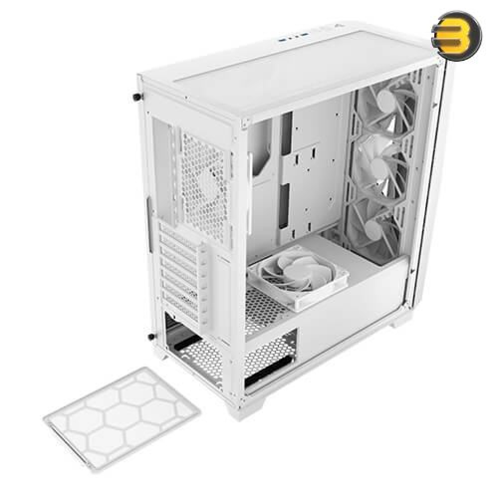 Antec DF800 Mid Tower RGB Gaming Casing White 5Fans (3x 120M ARGB) F ...