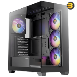 Antec CX300 ARGB Mid-Tower Case 4×120mm ARGB Fans + Atom B750 750W 80 PLUS Bronze Power Supply