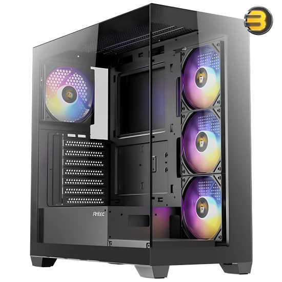 Antec CX300 ARGB Mid-Tower Case 4×120mm ARGB Fans + Atom B750 750W 80 PLUS Bronze Power Supply