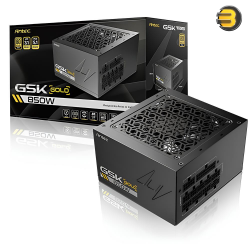Antec GSK850 ATX3.1 850W 80+ Gold Fully Modular Power Supply – Native 12V-2x6 (12VHPWR) PCIe 5.1 Connector, 100% Japanese Capacitors, Zero RPM Mode, 120mm FDB Silent Fan, 10-Year Warranty