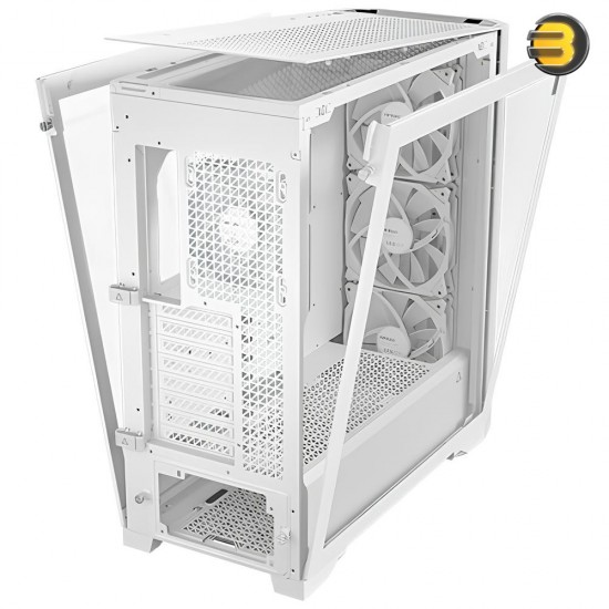 Antec Performance 1 FT WHITE — RTX 40 Series GPU Support, Temp. Display, 4 x Storm T3 PWM Fans, Type-C, Dual TG Side Panels, Removable Top Fan/Radiator Bracket, Mesh Front Panel, Full-Tower E-ATX PC Case