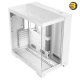 Antec C8 White Case — RTX 40 Compatible, Dual-Chamber, tooless Design, Type-C, 360mm Radiator Support, Seamless Tempered Glass Front & Side Panels, High Airflow Full-Tower E-ATX PC Case - Fans not Included