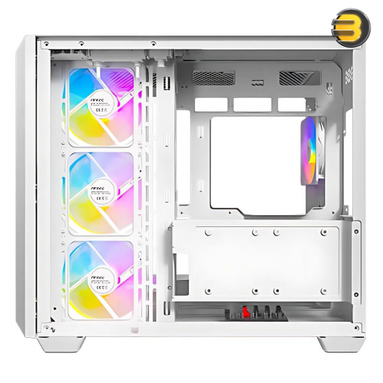 Antec C5 ARGB White, 7 x 120mm ARGB PWM Fans Included, Up to 10 Fans Simultaneously, Type-C 3.2 Gen 2 Port, Seamless Tempered Glass Front & Side Panels, 360mm Radiator Support, Mid-Tower ATX PC Case