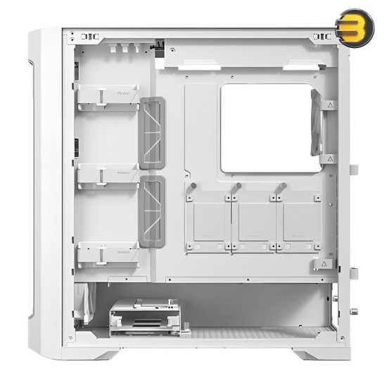 Antec Performance 1 FT WHITE — RTX 40 Series GPU Support, Temp. Display, 4 x Storm T3 PWM Fans, Type-C, Dual TG Side Panels, Removable Top Fan/Radiator Bracket, Mesh Front Panel, Full-Tower E-ATX PC Case