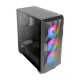 Antec DF700 Flux, Mid Tower Computer Case, ATX Gaming Case, Tempered Glass Side Panel, USB3.0 x 2, 360 mm Radiator Support, 3 x 120 mm ARGB, 1 x 120 mm Reverse & 1 x 120 mm Fans Included