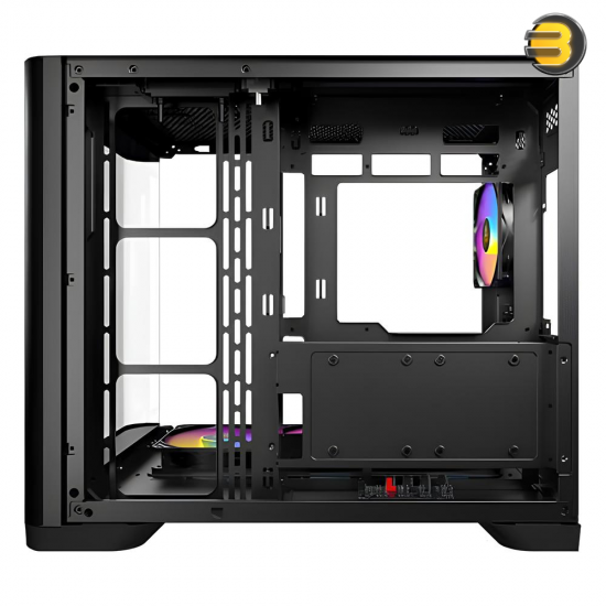 Antec C5 Curve ARGB Mid-Tower ATX Gaming Case – Curved Tempered Glass Side Panel, 4 Pre-installed ARGB Fans, Solid Front Panel, USB 3.0, Supports ATX/Micro-ATX/Mini-ITX