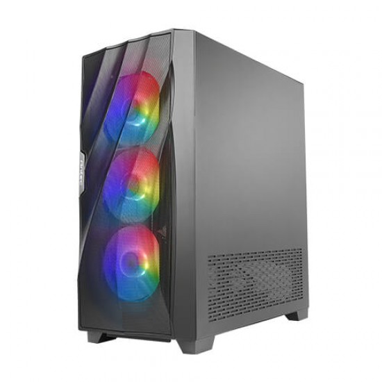 Antec DF700 Flux, Mid Tower Computer Case, ATX Gaming Case, Tempered Glass Side Panel, USB3.0 x 2, 360 mm Radiator Support, 3 x 120 mm ARGB, 1 x 120 mm Reverse & 1 x 120 mm Fans Included