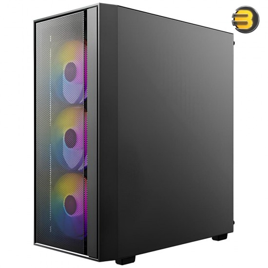 Antec AX65 ARGB Mid-Tower Case (4×120mm ARGB Fans) + Atom V450 450W Non-Modular Power Supply Antec AX65 ARGB Mid-Tower Case (4×120mm ARGB Fans) + Atom V450 450W Non-Modular Power Supply