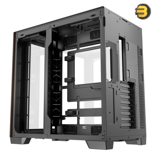 Antec C8 Curve Wood, Fans not Included, Wooden Front Panel, Super Wide Angle Single Curved Glass, Dual-Chamber Layout, Type-C, 360mm Radiator Support, RTX 40 Compatible, Full-Tower E-ATX PC Case