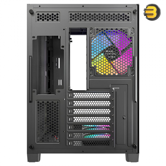 Antec C5 Curve ARGB Mid-Tower ATX Gaming Case – Curved Tempered Glass Side Panel, 4 Pre-installed ARGB Fans, Solid Front Panel, USB 3.0, Supports ATX/Micro-ATX/Mini-ITX