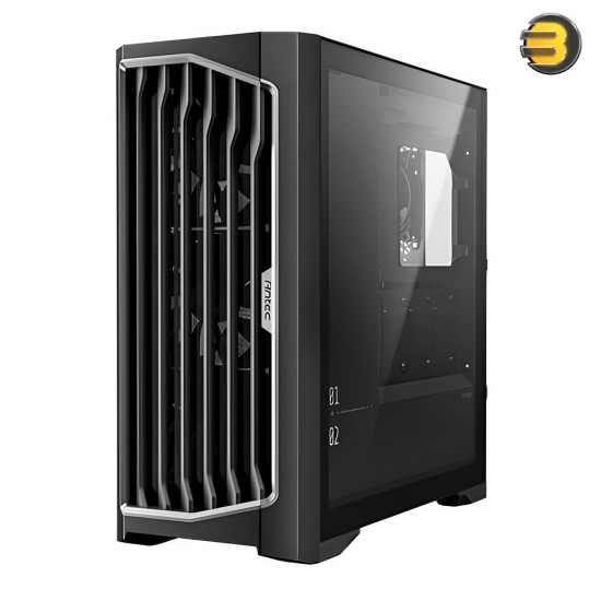 Antec Performance 1 FT Black — RTX 40 Series GPU Support, Temp. Display, 4 x Storm T3 PWM Fans, Type-C, Dual TG Side Panels, Removable Top Fan/Radiator Bracket, Mesh Front Panel, Full-Tower E-ATX PC Case