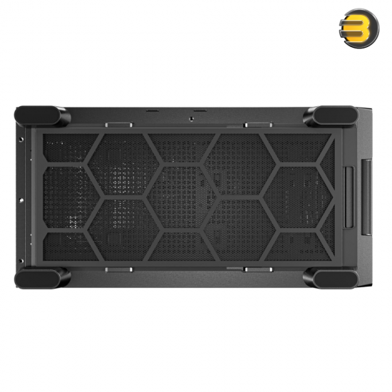 Antec FLUX — 5 x PWM Fans Included, High-Airflow Front Panel With Birch Wood, Type-C, 420mm Radiator & Back Connect Motherboard Support, Up to 9 Fans Simultaneously, Mid-Tower E-ATX PC Case