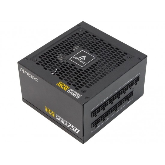 Antec High Current Gamer Series HCG750 Gold, 750W Fully Modular, Full-Bridge LLC and DC to DC Converter Design, Full Japanese Caps, Zero RPM Manager, Compacted Size 140mm