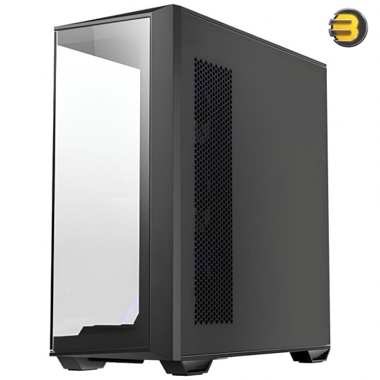 Antec C3 ARGB Black, 3 x 120mm & 1 x 120mm ARGB PWM Fans Included, Up to 8 Fans Simultaneously, Type-C，Seamless Tempered Glass Front & Side Panels, 360mm Radiator Support, Mid-Tower ATX PC Case