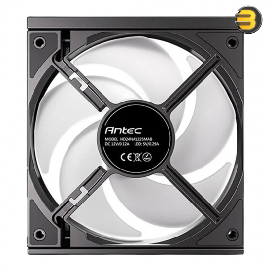 Antec Connect C120 ARGB 120mm PWM Case Fan Black 3PK - 9 Blade, 800-1500rpm, 65.08CFM, 28dBA, Hydraulic Bearing, 4-Pin PWM