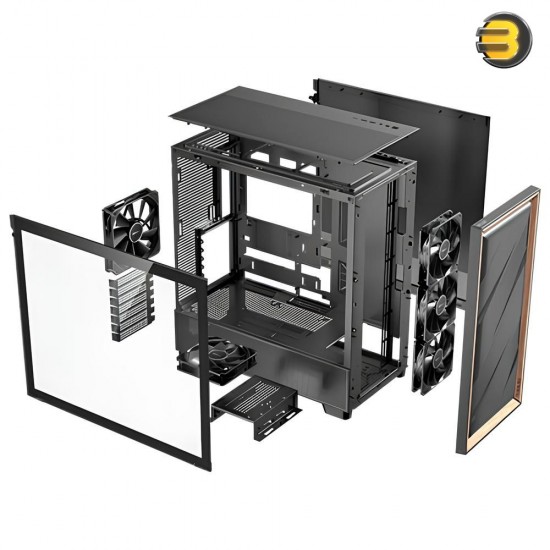 Antec Flux Mesh PC Case – F-LUX Flow Luxury Design & 5x Pre-Installed Fans