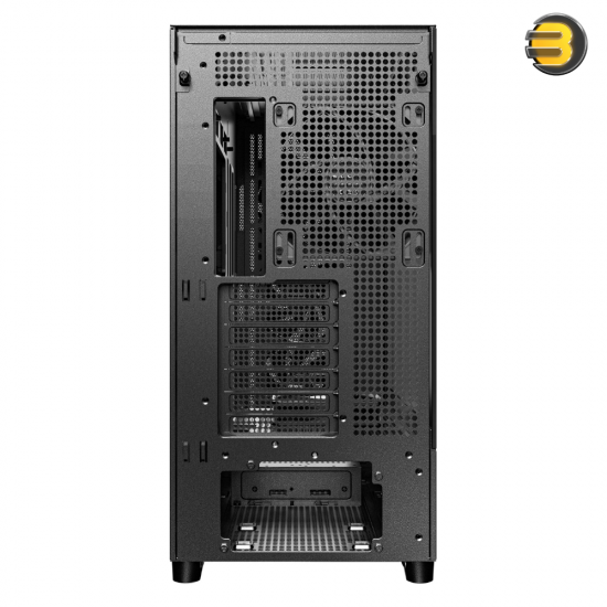 Antec FLUX — 5 x PWM Fans Included, High-Airflow Front Panel With Birch Wood, Type-C, 420mm Radiator & Back Connect Motherboard Support, Up to 9 Fans Simultaneously, Mid-Tower E-ATX PC Case