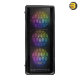 Antec NX360 Elite ARGB Mid-Tower ATX Gaming Case + Antec Atom V450 450W Power Supply —  Tempered Glass Side Panel, Mesh Front, 4x 120mm ARGB Fans, Radiator Support up to 360mm ,Silent 120mm Fan, Multiple Protections, Compatible with ATX, Micro-ATX, ITX