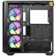 Antec C3 ARGB Black, 3 x 120mm & 1 x 120mm ARGB PWM Fans Included, Up to 8 Fans Simultaneously, Type-C，Seamless Tempered Glass Front & Side Panels, 360mm Radiator Support, Mid-Tower ATX PC Case