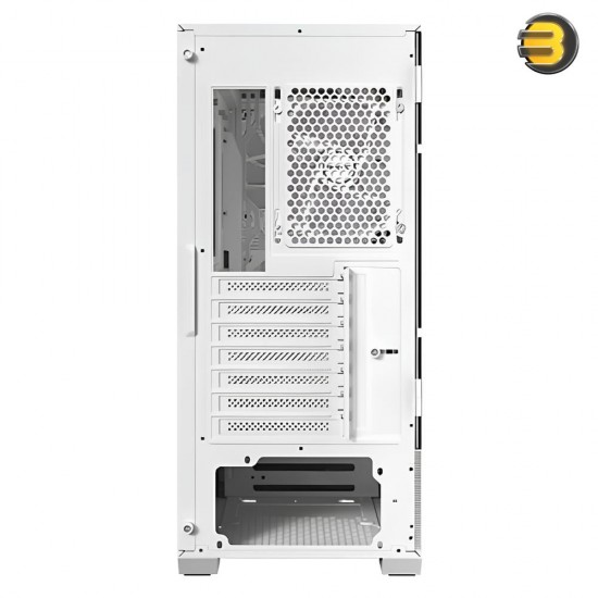 ANTEC NX416L White — High Airflow Mesh Front Panel, 2 x 160mm & 1 x 120mm ARGB Fans Included, Type-C, Tempered Glass Hinge Side Panel, Up to 11 Fans, 360mm Radiator Support, Mid-Tower ATX Gaming Case