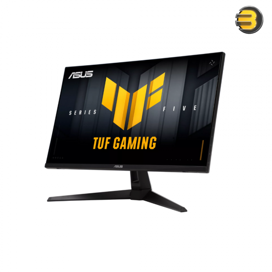 ASUS TUF Gaming VG27AQ5A — 27-inch QHD (2560x1440) Fast IPS, 210Hz (OC), 0.3ms GTG (min.), ELMB Sync, FreeSync Premium/Adaptive-Sync, HDR10, 95% DCI-P3, dual 2W speakers, DisplayWidget Center, Shadow Boost, GamePlus/GameVisual, DP 1.4 + 2x HDMI 2.0, tilt 