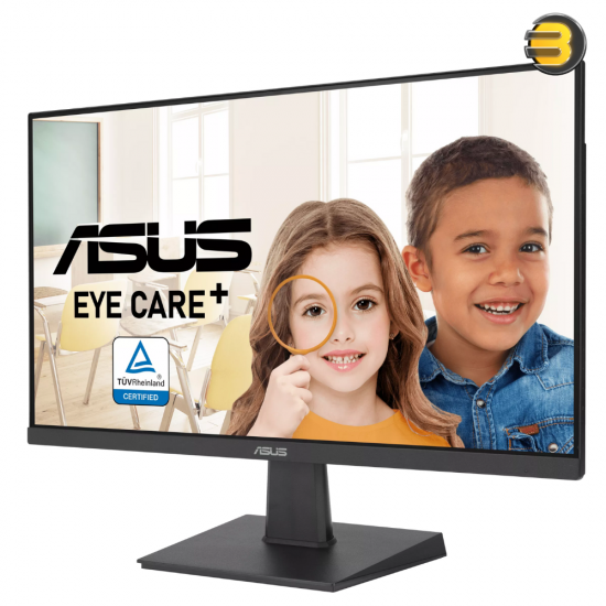 ASUS VA27EHF Eye Care Gaming Monitor – 27-inch, IPS, Full HD, Frameless, 100Hz, Adaptive-Sync, 1ms MPRT, HDMI, Low Blue Light, Flicker Free, Wall Mountable