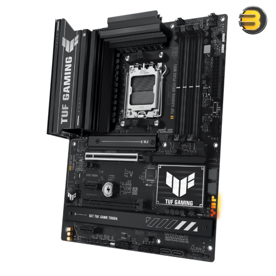 ASUS TUF GAMING B850-PLUS WIFI – AMD AM5 DDR5 ATX Motherboard, 4 DIMMs (up to 8000+MT/s OC), PCIe 5.0 x16, 3x M.2, 4 SATA, Wi‑Fi 7, 2.5GbE, TUF Protection & Aura Sync