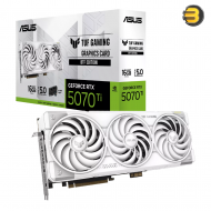 ASUS TUF Gaming GeForce RTX 5070 Ti 16GB GDDR7 BTF White Edition Graphics Card – 16 GB GDDR7, 8960 CUDA Cores, PCIe 5.0, Dual BIOS, Military-Grade Components, HDMI 2.1b & DisplayPort 2.1b Support