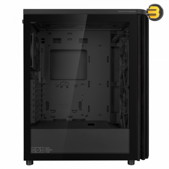 ASUS ProArt PA401 Wood Edition Tempered Glass Panel ATX Mid-Tower Case — FSC-Certified Ash Wood Front, Tempered Glass Side Panel, Dual 160mm Front Fans, 120mm Rear Fan, PWM Fan Hub, USB 3.2 Gen 2x2 Type-C, Supports Up to 315mm GPU