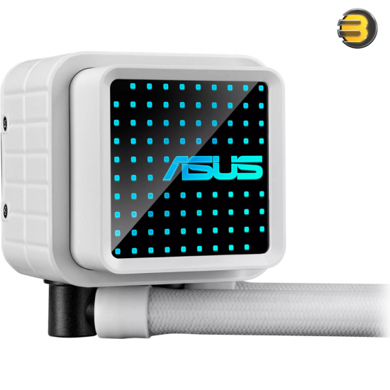 ASUS Prime LC 360 aRGB Liquid CPU Cooler — 360mm Radiator, PRIME LC 36025 Integrated Fan, 2200 RPM Fan Speed, 75.7 CFM Airflow, 400mm Sleeved Rubber Tube, White | 90RC0102-B0EAY0 ASUS Prime LC 360 aRGB Liquid CPU Cooler — 360mm Radiator, PRIME LC 36025 Integrated Fan, 2200 RPM Fan Speed, 75.7 CFM Airflow, 400mm Sleeved Rubber Tube, White | 90RC0102-B0EAY0