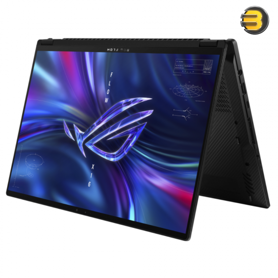 Asus ROG Flow X16 GV601VU-NF060W Gaming Laptop — Intel Ci9-13900H, 16GB RAM, 1TB SSD, RTX 4050 6GB, 16-inch 240Hz Touch, Win11, Black - 90NR0D21-M00370