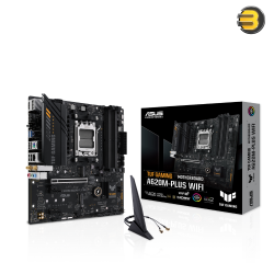 ASUS TUF GAMING A620M-PLUS WIFI Motherboard – DDR5, PCIe 4.0, Wi-Fi 6, AI Noise Cancelation, 2.5G LAN