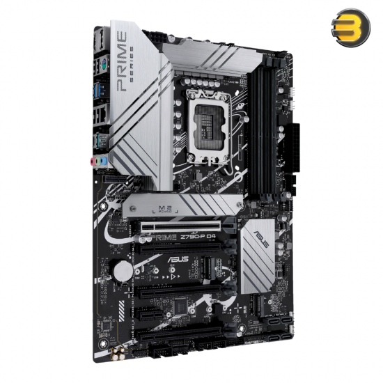 ASUS PRIME Z790-P D4 ATX Motherboard — Intel LGA 1700 Socket, Intel Z790 Chipset, Supports 12th/13th/14th Gen Intel Core CPUs, DDR4 5333(OC) Up to 128GB, PCIe 5.0 x16, 3x M.2 PCIe 4.0 Slots, Realtek 2.5Gb Ethernet, USB 3.2 Gen 2x2 Type-C, HDMI, DisplayPor