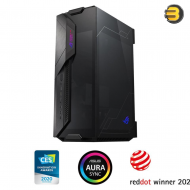 ASUS ROG Z11 Mini-ITX/DTX Mid-Tower PC Gaming Case with Patented 11° Tilt Design, Compatible with ATX Power Supply or a 3-Slot Graphics, Tempered-glass Panels, Front I/O USB 3.2 Gen 2 Type-C, Two USB 3.2 Gen 1 Type-A and ARGB Control Button