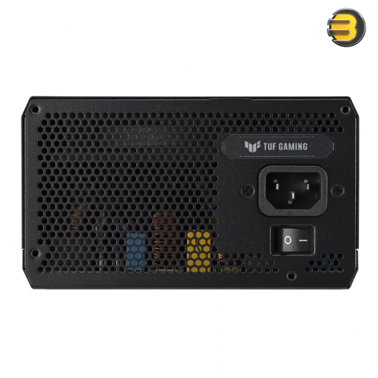 ASUS TUF Gaming 750W Gold — 80+ Gold, ATX 3.1, fully modular, dual ball‑bearing 135mm Axial‑tech fan, military‑grade components, protections (OPP/OVP/UVP/SCP/OCP/OTP), 100–240V input, connectors: 24‑pin ATX, 2x CPU 4+4‑pin, 1x 16‑pin PCIe, 3x PCIe 8‑pin