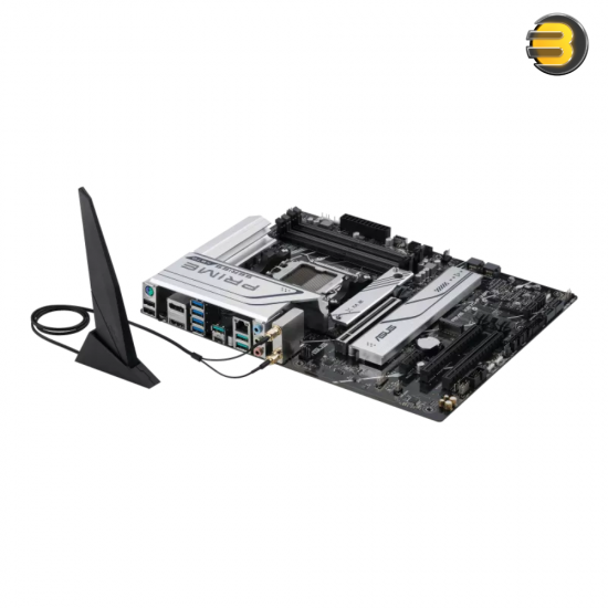 ASUS Prime X670-P WiFi Socket AM5 LGA 1718 ATX Motherboard DDR5 — Three M.2 Slots, USB 3.2 Gen 2x2 Type-C, USB4 Support, WiFi 6 and 2.5Gb Ethernet