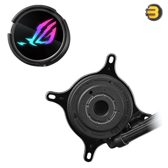 ASUS ROG Strix LC III 360 aRGB CPU Liquid Cooling, 360mm Radiator, 3x ROG Strix AF-12S aRGB 120mm Fans, 2200 RPM Fan Speed, 70.38 CFM Ariflow, 360° Rotating ROG Logo, Black | 90RC00T1-M0UAY0