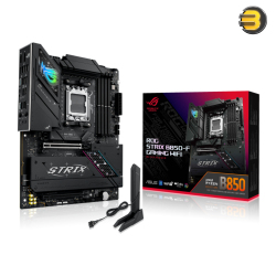 ASUS ROG STRIX B850-F GAMING WIFI – AMD AM5 DDR5 ATX, 16+2+2 80A Power, WiFi 7, Dual Gen5 M.2, Max 256GB DDR5 (AEMP), DIY-Friendly, AI Networking II