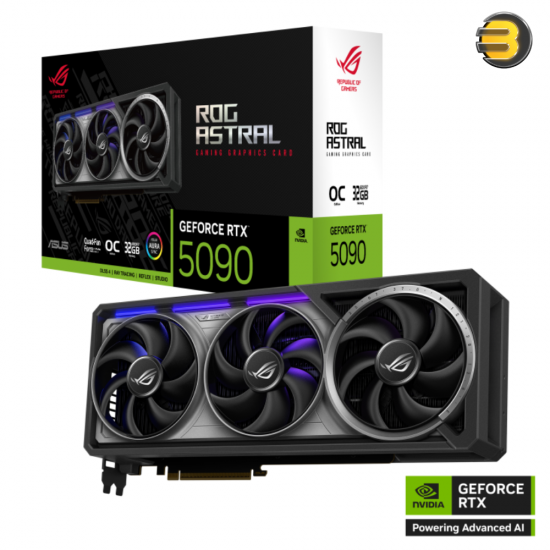 ASUS ROG Astral GeForce RTX 5090 32GB GDDR7 OC Edition – Quad-Fan, Vapor Chamber, GPU Guard, 3.8-Slot Design