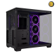 ASUS A32 PLUS ATX Mid-Tower Case (Black) – Dual-Chamber Design, Panoramic Tempered Glass Panels, Supports 360 mm Radiators & 420 mm GPUs