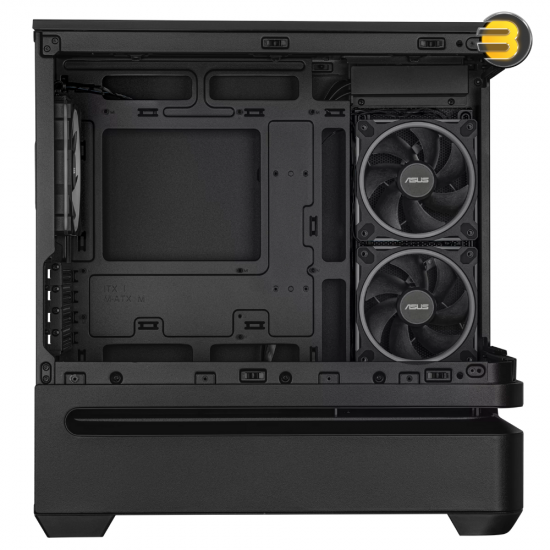 ASUS Prime AP202 ARGB mATX Case Black – Curved Glass Panel, Supports up to 420 mm GPU, Patented Slot Vent Airflow ASUS Prime AP202 ARGB mATX Case Black – Curved Glass Panel, Supports up to 420 mm GPU, Patented Slot Vent Airflow
