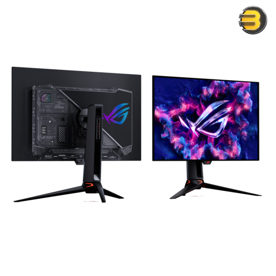 ASUS ROG Swift OLED PG32UCWM 31.5 inch 4K UHD WOLED gaming monitor with TrueBlack Glossy surface, 240Hz refresh rate, Dual Mode 480Hz support and USB-C 90W power delivery