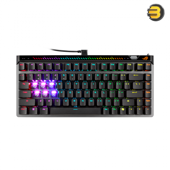 ASUS ROG Falchion Ace 75 HE gaming keyboard with 75 percent layout, magnetic switches and RGB lighting