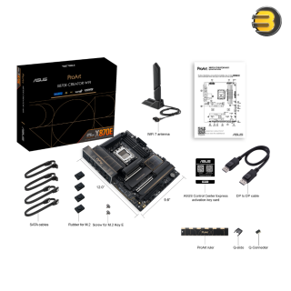 ASUS ProArt X870E-CREATOR WIFI — AMD AM5 X870E ATX Motherboard PCIe 5.0 x16 slots with full support for next-gen GPUs, 16+2+2 power stages, DDR5, dual USB4, 10 Gb & 2.5 Gb LAN, WiFi 7, four M.2 slots ASUS ProArt X870E-CREATOR WIFI — AMD AM5 X870E ATX Motherboard PCIe 5.0 x16 slots with full support for next-gen GPUs, 16+2+2 power stages, DDR5, dual USB4, 10 Gb & 2.5 Gb LAN, WiFi 7, four M.2 slots