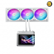 ASUS ROG Ryuo IV SLC 360 ARGB White AIO Liquid CPU Cooler – 6.67'' AMOLED Display, 3x 120mm MF-12C ARGB Fans, 71.44 CFM, LGA 1851/1700, AM5/AM4 ASUS ROG Ryuo IV SLC 360 ARGB White AIO Liquid CPU Cooler – 6.67'' AMOLED Display, 3x 120mm MF-12C ARGB Fans, 71.44 CFM, LGA 1851/1700, AM5/AM4