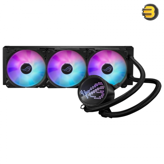 ASUS ROG RYUO III 360 ARGB – Asetek 8th Gen Pump, Anime Matrix™ LED Display, ROG ARGB Fans, Aluminum Design, and Premium Cooling for High-Performance Builds ASUS ROG RYUO III 360 ARGB – Asetek 8th Gen Pump, Anime Matrix™ LED Display, ROG ARGB Fans, Aluminum Design, and Premium Cooling for High-Performance Builds