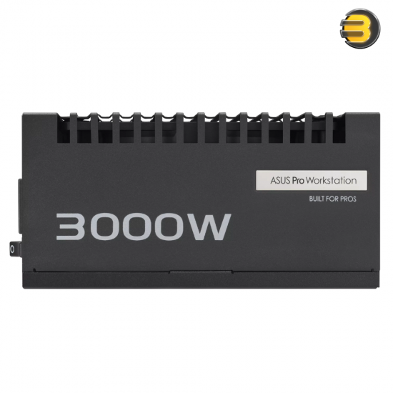 ASUS Pro WS 3000W Platinum fully modular workstation power supply with ATX 3.1 and PCIe 5.1 support